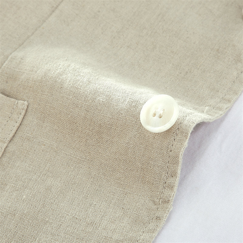 Casual Pure Linen Suit Jacket