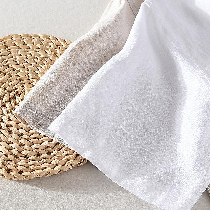 Linen Short Sleeve Shirt - Loose Fit