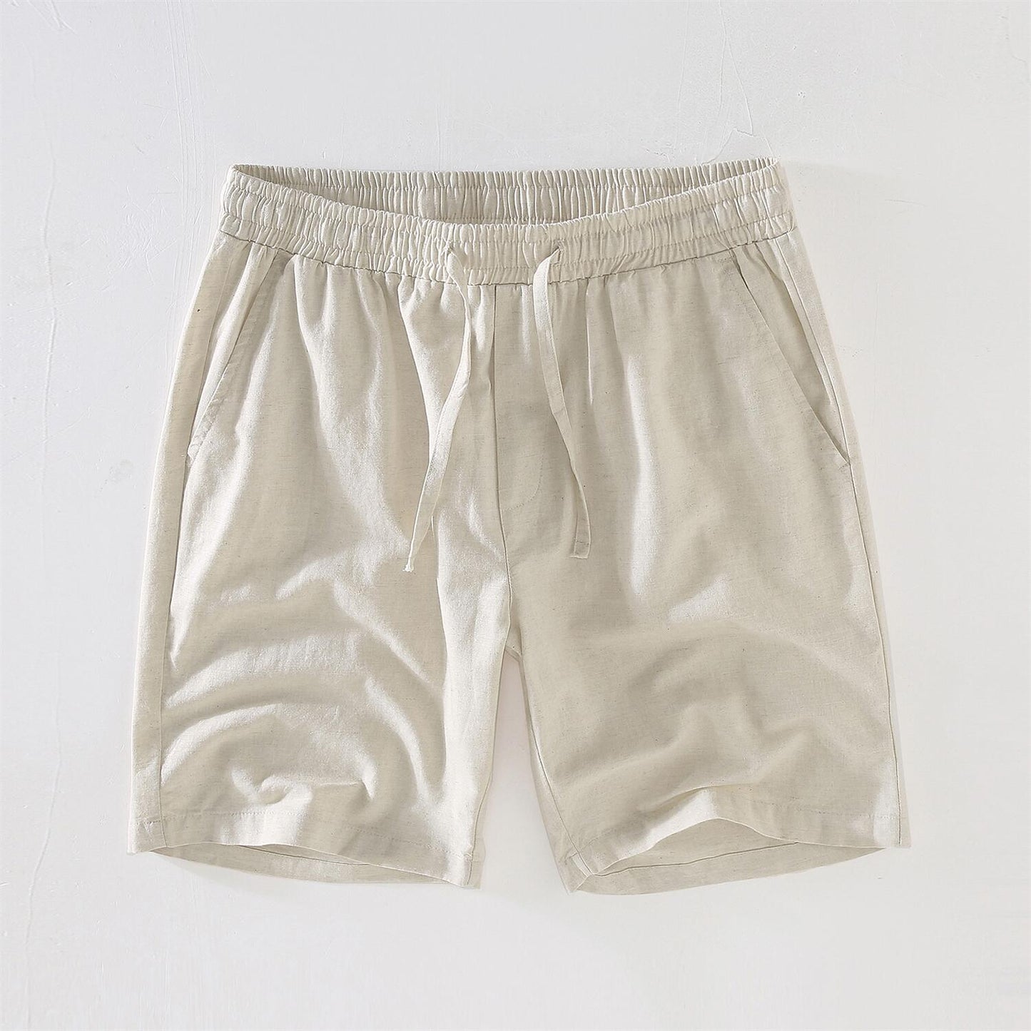 Cotton Linen Drawstring Shorts