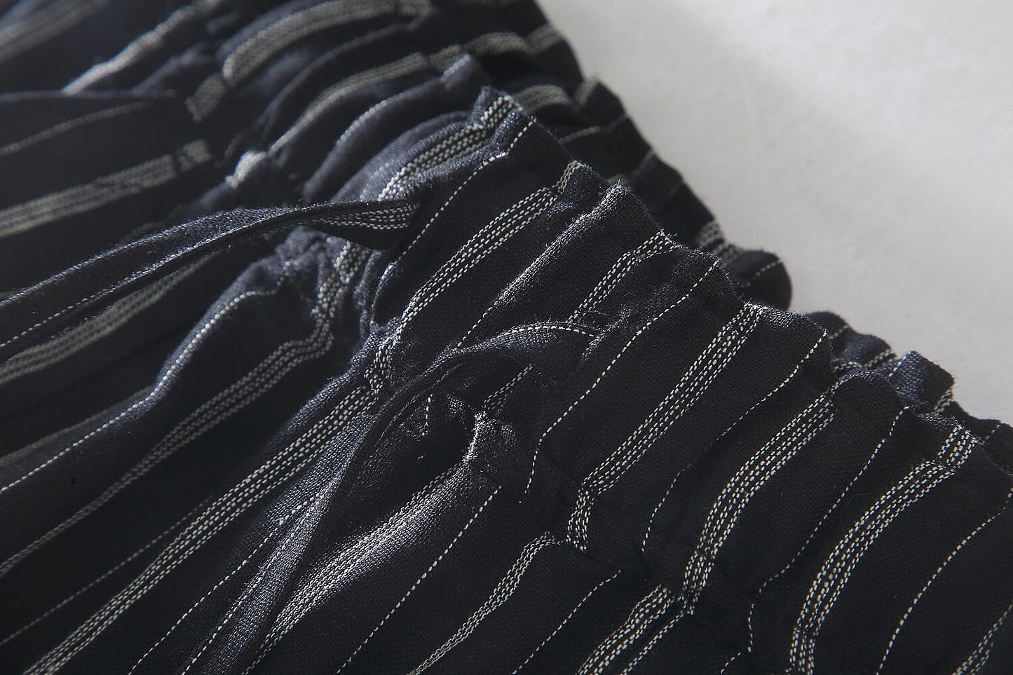 Men's Stripe Linen Drawstring Pants